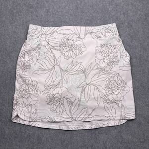 columbia skort white floral lightweight large